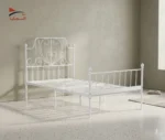 سرير حديد مودرن أبيض