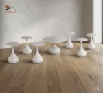 طقم طاولات شاي سيراميك مودرن (1 + 6)