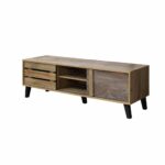 طاوله بلازمه ماليزي 140سم TV11-14 LIGHT BROWN B