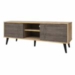 طاوله بلازمه ماليزي 140سم TV22 WOOD & GREY