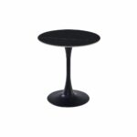 طاولة كافيه سيراميك دائري 70*70 TX-003 BLACK