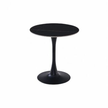 طاولة كافيه سيراميك دائري 70*70 TX-003 BLACK