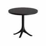 طاوله فايبر دائري PT-01 BLACK 70*70