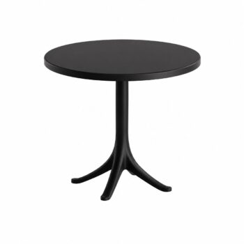 طاوله فايبر دائري PT-01 BLACK 70*70