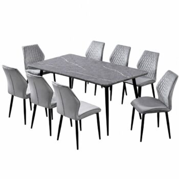 طاوله طعام رخام 10 كرسي M004-1 GREY