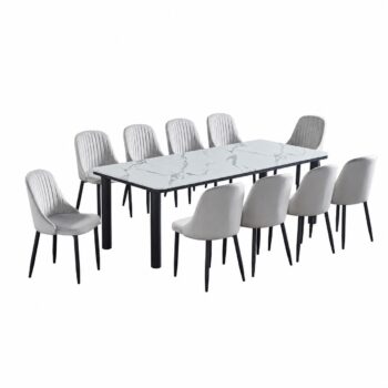 طاوله طعام رخام 10 كرسي M-018 GREY