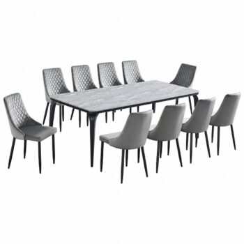 طاوله طعام رخام 10 كرسي M-017 GREY