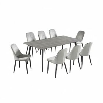 طاولة طعام خشب 8 كرسي M-012 GREY
