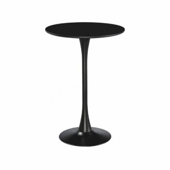 طاولة كافيه خشب دائري 70*70*103 3364 BLACK