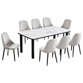 طاوله طعام رخام 8 كرسي M-018 GREY