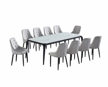 طاوله طعام رخام 10 كرسي M-016 WHITE