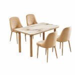 طاوله طعام رخام 4 كرسي M-018 WOOD