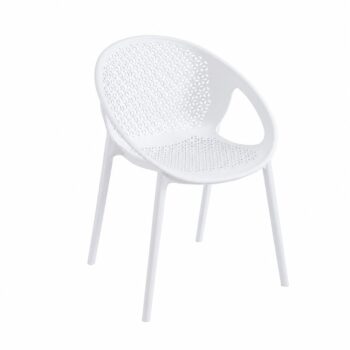 كرسي مفرد بلاستيك FC-103 WHITE