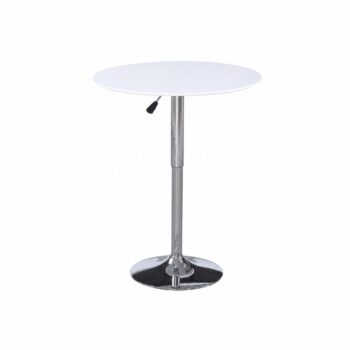 طاولة كافيه خشب بستم 70*70 3365 WHITE/SILVER