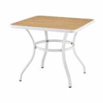 طاوله كافيه مربع 90*90 F31 WHITE&BEIGE