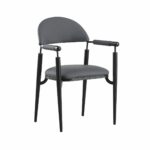كرسي جلد مفرد YH-002 D.GREY
