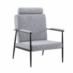 كرسي قماش مفرد A-24 LIGHT GREY