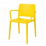 كرسي بلاستيك مفرد P-28 YELLOW