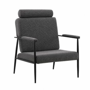 كرسي قماش مفرد A-24 DARK GREY