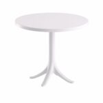 طاوله فايبر دائري PT-01 WHITE 70*70
