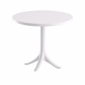 طاوله فايبر دائري PT-01 WHITE 70*70