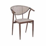 كرسي مفرد C-990 BEIGE&COFFEE