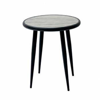 طاولة كافيه دائري F06 GREY&BLACK 70*70