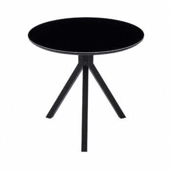طاولة كافيه بديل سيراميك دائري T-02 BLACK 80*80
