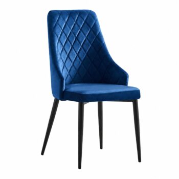 كرسي مفرد مخمل LDC518-1 DARK BLUE