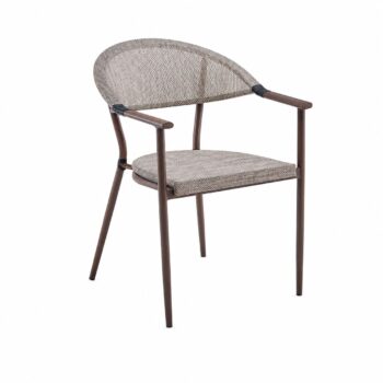 كرسي مفرد C-989 BEIGE&COFFEE
