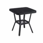 طاوله كافيه مربع JIN-02 BLACK 70*70