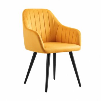 كرسي مفرد مخمل GDC512-1 DARK YELLOW