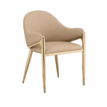 كرسي مفرد جلد 250 BEIGE