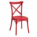كرسي مفرد بلاستيك PP-689 RED