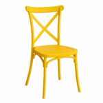 كرسي مفرد بلاستيك PP-689 YELLOW