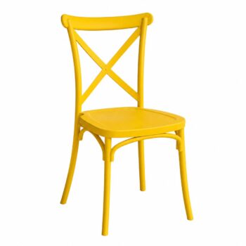 كرسي مفرد بلاستيك PP-689 YELLOW
