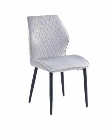 كرسي مفرد مخمل C-002 LIGHT GREY
