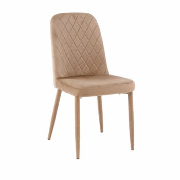 كرسي مفرد مخمل C-005 BEIGE