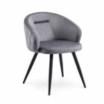 كرسي مفرد مخمل C-001 GREY