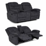 كرسي استرخاء ثابت ثنائي SF-19 D.GREY