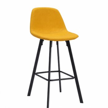 كرسي بار جلد H-913 YELLOW