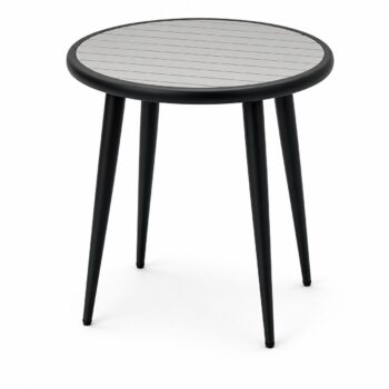 طاولة كافيه دائري F06 GREY&BLACK 80*80