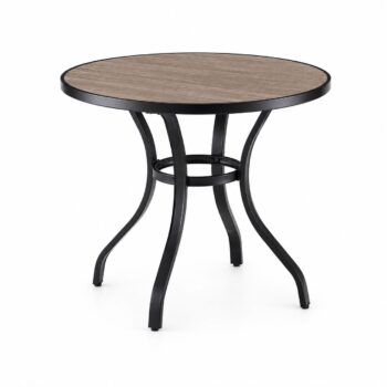 طاوله كافيه دائري 90*90 F30 BLACK&COFFEE