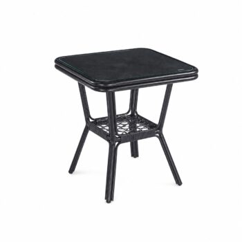طاوله كافيه مربع JIN-02 BLACK 60*60