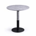 طاولة كافيه ميلامين دائري 70*70 3371 GREY