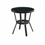 طاوله كافيه دائري T-988/989 BLACK 60*60
