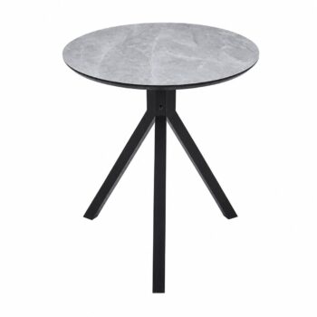 طاولة كافيه بديل سيراميك دائري T-02 GREY 70*70