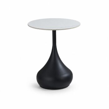 طاوله خدمه سيراميك دائري B1040S BLACK 4545