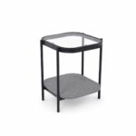 خدمه مفرد خشب زجاج مربع 4245 C164S GREY