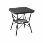 طاوله كافيه مربع T-989 BLACK&GREY 60*60